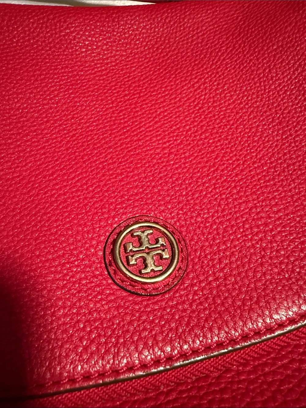 Tory Burch red pebbled